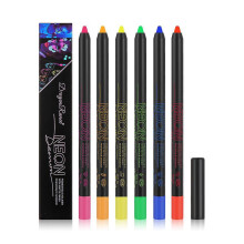 Cujmh 6-Piece Highlighter Eyeliner Pen Set, Multicolor Eyeshadow Marker for Halloween Cosplay, Water-Based Face Paint Makeup Pens