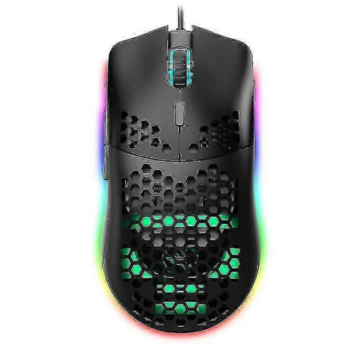2025 hxsj j900 6 keys rgb lighting programmable gaming wired mouse