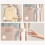 2pc Wardrobe Lazy Compressed Storage Board Dust Cover Storage Artifact Foldable Fabric Down Jacket Cream-Apricot 4