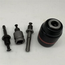 Drill Chuck Keyless Self Tightening Clamping Range Quick Changing Tool Round Adaptor