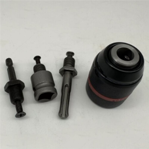 Drill Chuck Keyless Self Tightening Clamping Range Quick Changing Tool Round Adaptor