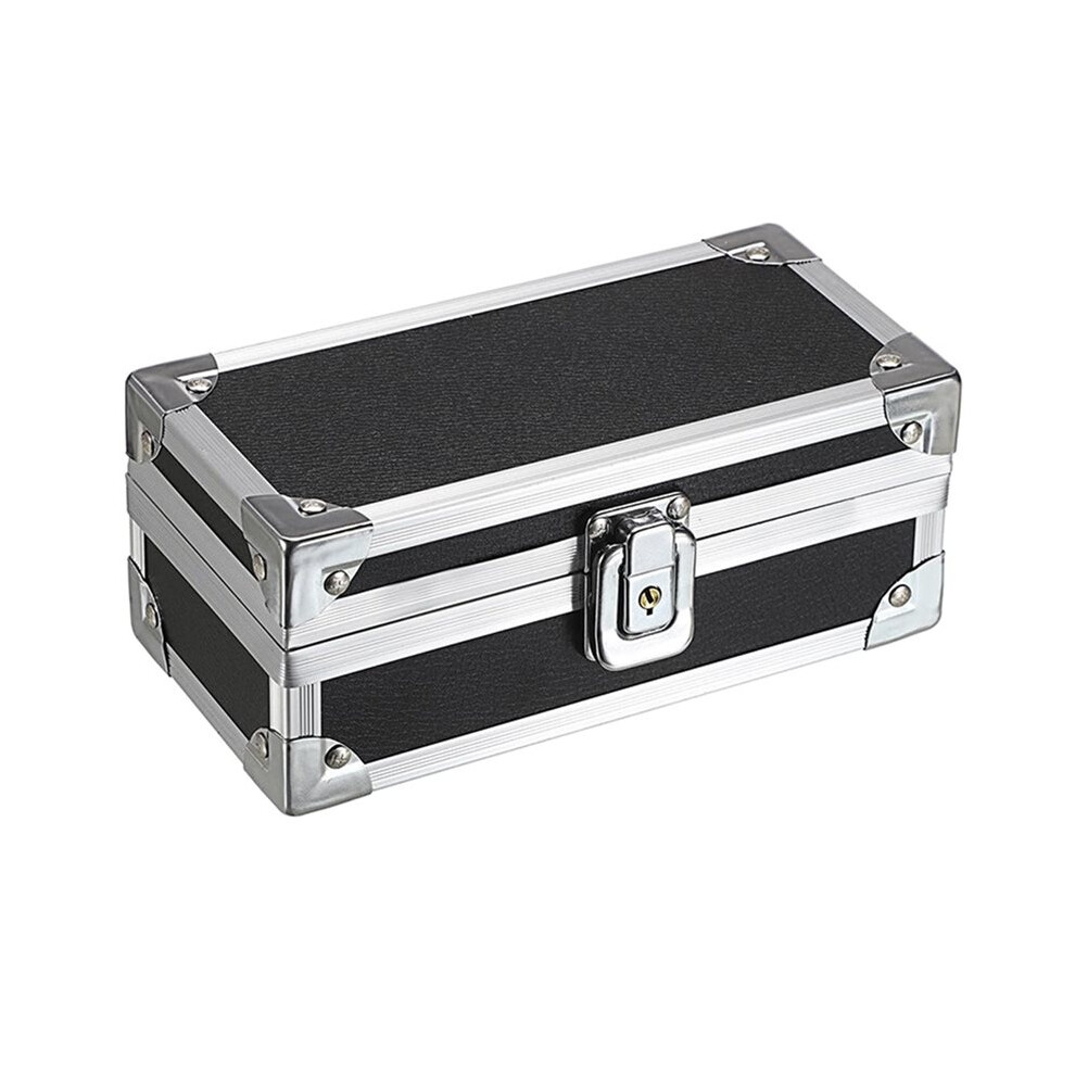 Aluminium Alloy Cash Box With Lock Elegant Money Storage For Bills And Collectibles Single Row Tray 6032703837977