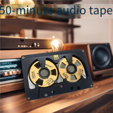 Audio Cassette Reel to Reel Cassette 50 Minute Blank Tape Double Sided Metal Reel Hollow Case Self-Made EQ120