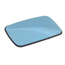 Blaues Außenspiegelglas (Fahrer-/Beifahrerseite) für E46 E39, Getönt, mit Halterung, Beheizt, Teilenummer: 51168250436, 51168250438