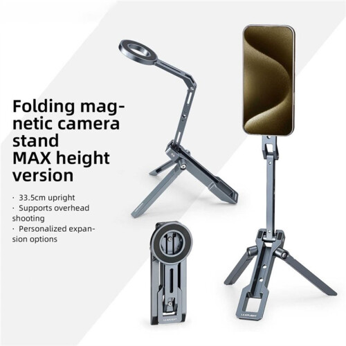 LEAPLIGHT Treppiede Magnetico Pieghevole per Telefono, Supporto da Tavolo per , per , per  e Smartphone 1