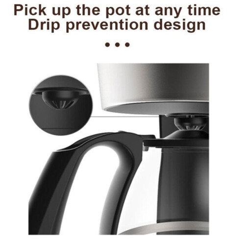 Electric Coffee Maker 750ML Large Capacity Thermal Insulation Coffee Machine Automatic Drip Type Machine US Plug