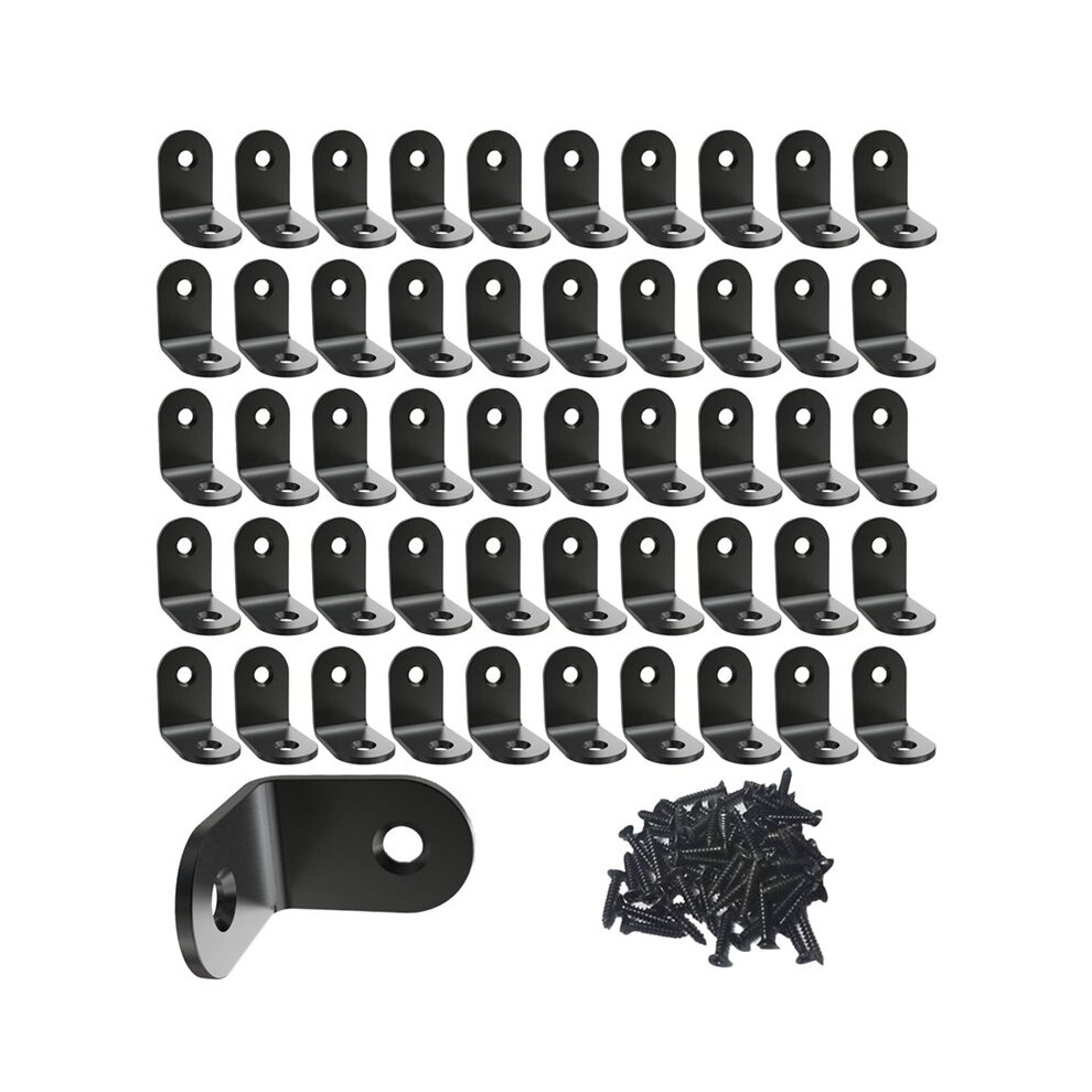 L Bracket Metal Brackets 50Pcs For Corner Brace Small Shelf Brackets With Screws For Mounting Support 6032963281206