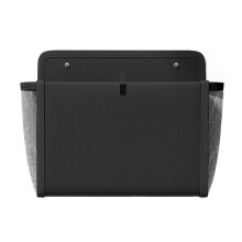Black Storage Bag Wall-Mounted Multi-Compartment Door Organizer Side Pockets Large Capacity Mesh Pocket Organizer