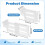 30pcs Refrigerator Storage Divider Clip,Fridge Door Storage Partition Expandable Baffle Dividers Kitchen Organizer 4