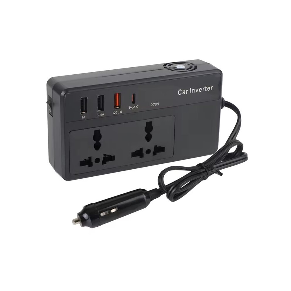 Car Power Inverter 12V 24V To Ac 220V Cigarette Lighter Adapter Transformer Car Transformer Convert 4711345972384