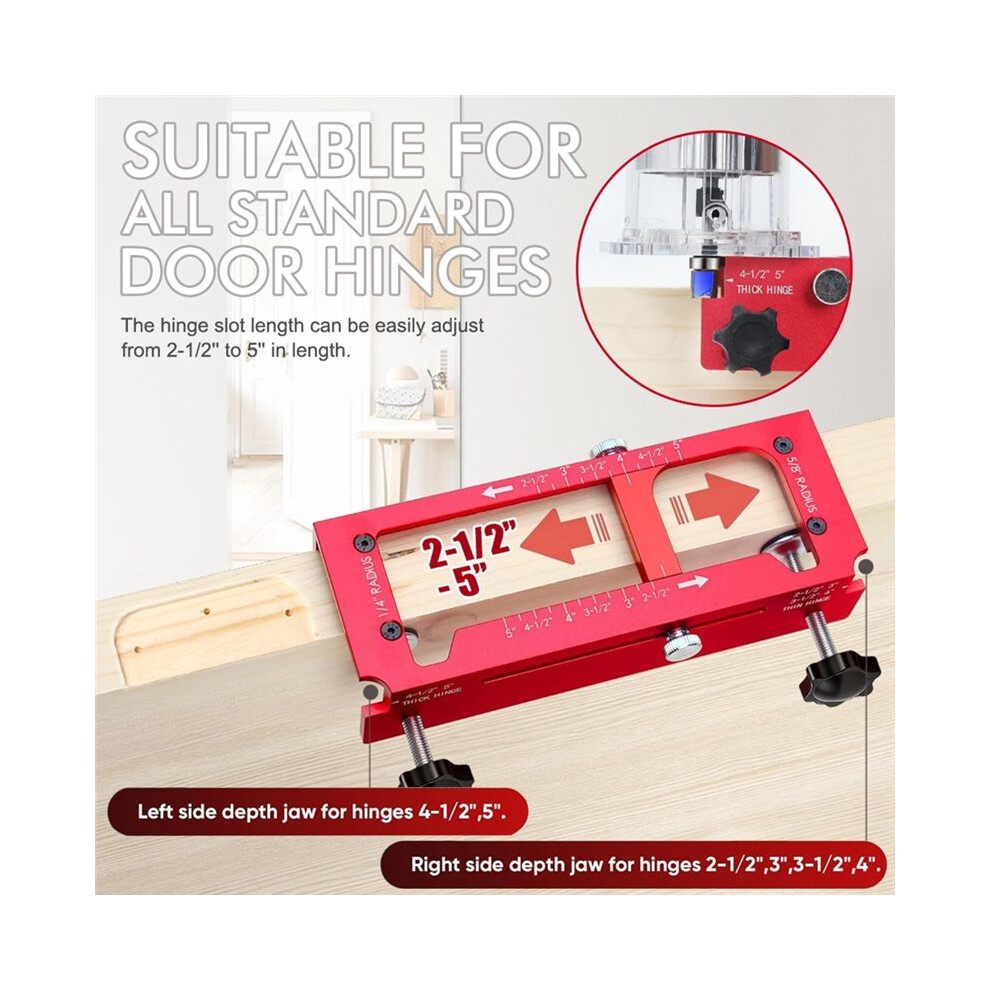 2 In 1 Hinge Drilling Fixture Combination Door Frame Stable Locator Woodworking Installation Screws Diy Auxiliary Tools 4712283540918