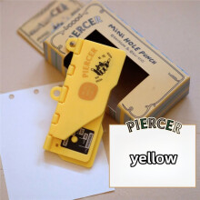 Portable Card Punch  Retro Three-Hole Punch DIY Loose Leaf Core Puncher for M5 A7 A6 Binder Refill Cards Offices D