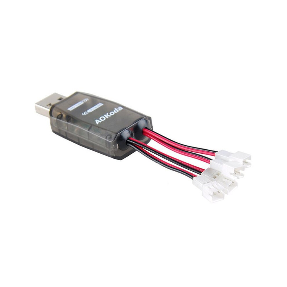 Aokoda Cx405 4Ch Micro Usb Battery Charger Support For 1S Lipo/Lihv 4.2V/4.35V Battery For Rc Helicopter Airplane Toys Drone 4712838085574