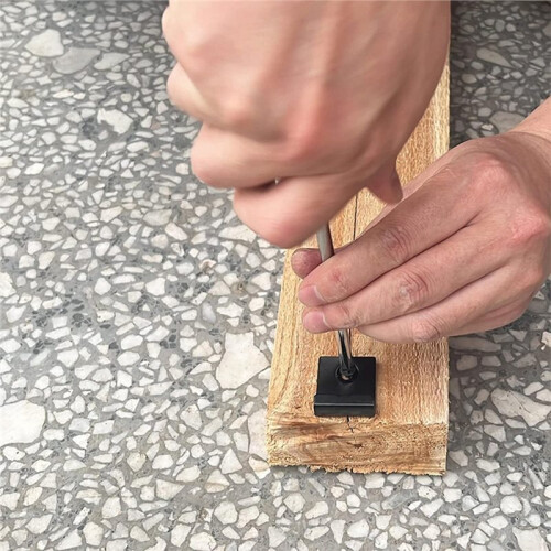 Stainless Steel Composite Deck Fixing Clips, Concealed Deck Fasteners with Self-Tapping Screws, Deck Start-End Buckles