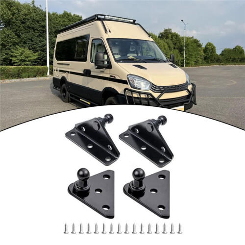 Supporti A Perno Sferico da 10 mm per Molle e Ammortizzatori - Include Supporti A L e Piatti, con Viti di Montaggio 2