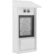 Indoor Outdoor Thermometer, Waterproof Digital Wireless Temperature Monitor(White)