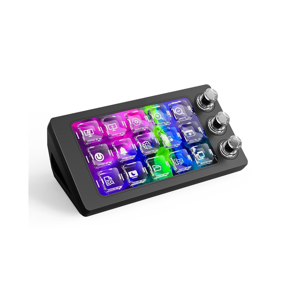 M3 Visual Console Magnetic Transparent Custom Keyboard Desktop Macro Keys Black 4713750117404