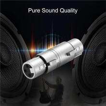 5-Pack XLR Female to Female Adapter, 3 Pin Microphone Connector with Zinc Alloy Housing Microphone Adapter