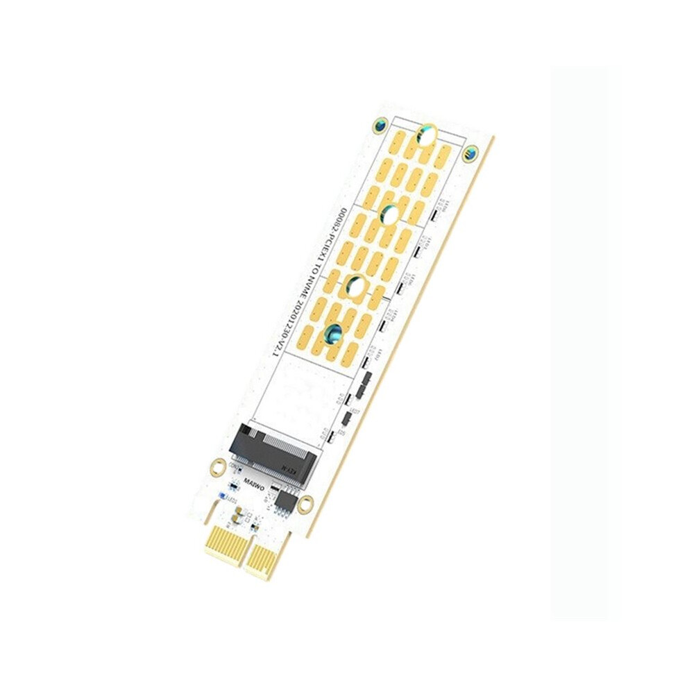 Pcie X1 To M.2 M Key Nvme Riser Adapter Card Board Hdd 32Gbps M2 Mkey Expansion Card Rgb Computer Adapter 2280 Hdd Ssd 4713427058351