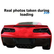 4Pcs Car Taillight Tail Light Cover No-Drill Install Smoked Black for Corvette C7 2014-2019