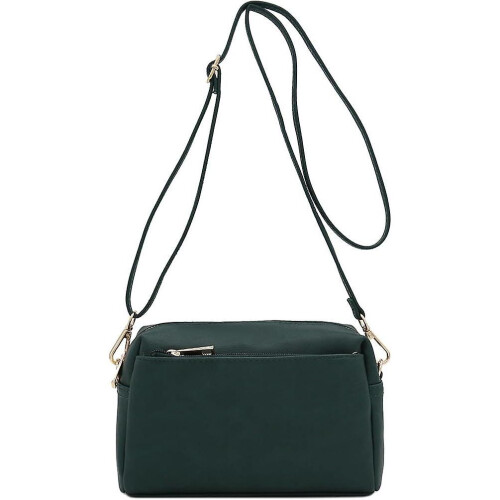 Triple Zip Small Crossbody Bag