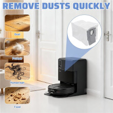 Sacchetti per Aspirapolvere per QV 35A/QV 35S/S8 MaxV Ultra/Saros 10R/Q Revo/Qrevo S5V/Sacchetti per Aspirapolvere Robot di Grandi Dimensioni