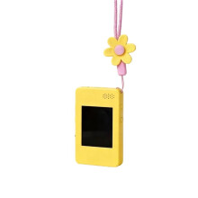 AI Voice Robot Home Device for Remote Calls, Photography, Conversation, and Learning Yellow