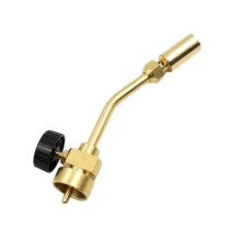 Propane Gas Torch Made of Brass Material for Mapp Map.Pro Gas,Pencil Shaped Flame Used for Brazing BBQ & DIY