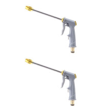 2X High Pressure Water Hose Nozzle Long Spray Nozzle Garden Hose Car Wash, Suitable for Cleaning Your Home, Car, Garden