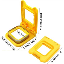 1 Set/4pcs Sandwich Cutter Set for Kids - Dinosaur, Car, Heart, Square Shapes in Vibrant Colors