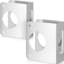 Lock and Door Reinforcement Plate 1-3/4-Inch Thick By 2-3/8-Inch Backset 2-1/8-Inch Bore Doors Reinforce Repair
