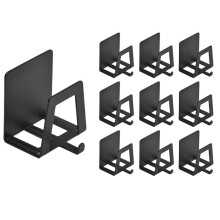 10 Pack Pot Lid Holders with Hook, Pot and Pan Hangers for Kitchen Inside Cabinet Wall Mount Rack , Space-Saving Design