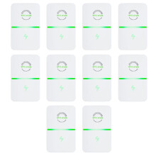 Energiesparer Ecovolt Pro, 90-250 V, 30 KW, Eco Volt Pro Stromsparbox, 10er-Pack, EU-Stecker