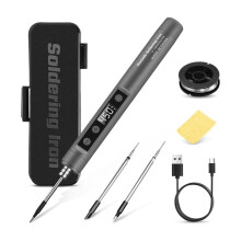 Zestaw Lutownicy Bezprzewodowej USB z Akumulatorem LCD i Cyfrowym Termostatem z Regulacją Temperatury do Naprawy Urządzeń Gospodarstwa Domowego