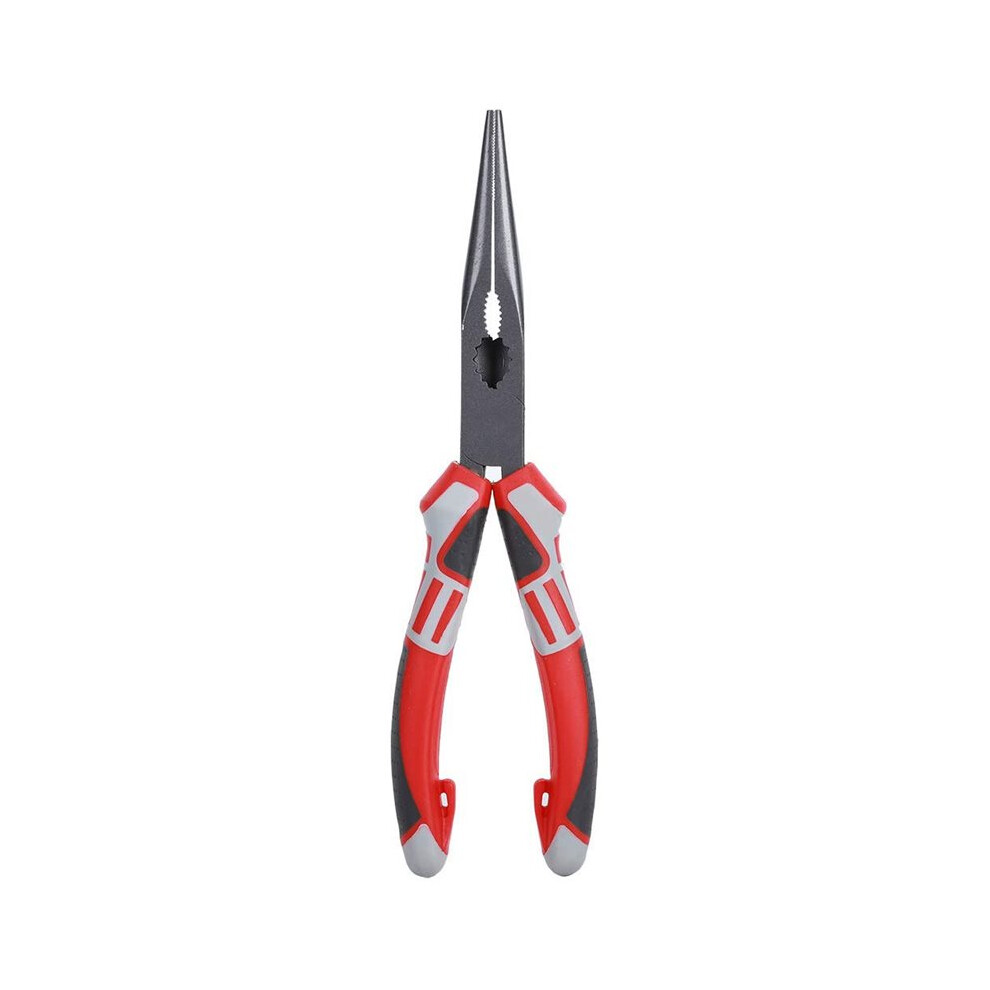 Nose Pliers With Wire Cutter, 200Mm Chrome Steel Long Nose Pliers For Electricians 4713575333379