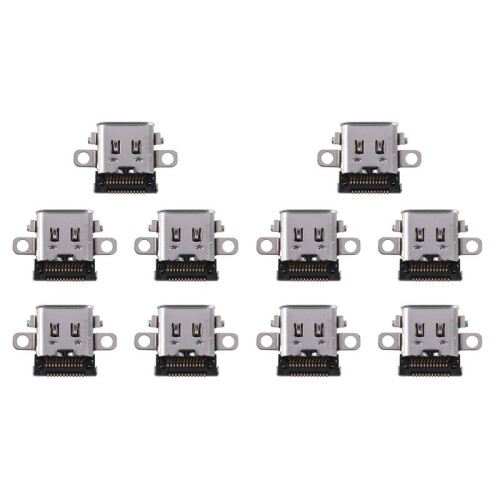 10X Charging Port Type-C Charger Socket Connector Replacement Repair Part for   NS 2017 Console