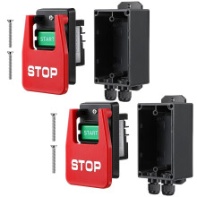 2 Set Single Phase , Efficient Off, Safety Paddle Switches with Large Stop Sign Paddle Easy Contact