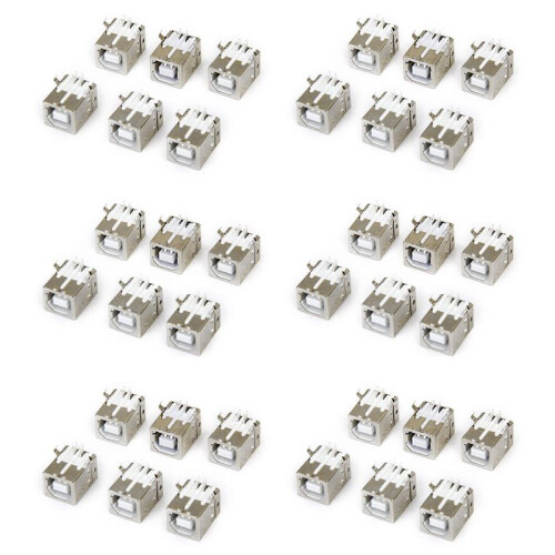 Lot of 36pcs Replacement USB Connector Socket Type B Female Right Angle