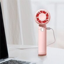 Elektrische Miniventilator, Handventilator, USB-Oplaadbare Draagbare Koelventilator, Luchtkoeler, Wit