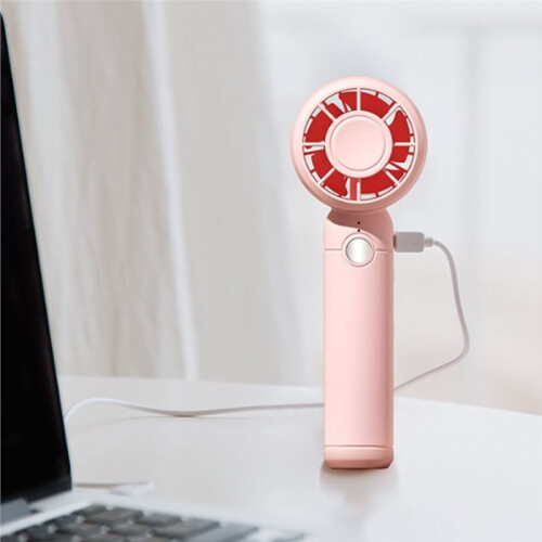 Elektrische Miniventilator, Handventilator, USB-Oplaadbare Draagbare Koelventilator, Luchtkoeler, Wit
