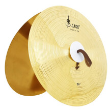 SLADE 1Pair Copper Cymbal Alloy Percussion Mount Cymbals Band Percussion Instrument Rope Stage Party Musical 20 Inch Drum