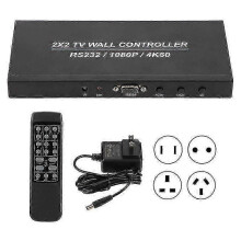 2025 Dvi hdmi video wall controller video splicer 2x2 hdmi videowall processor controller hdmi screen splitter 1080p@60hz