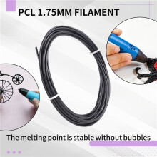 5M Pcl 1.75Mm Filament Low Temperature 3D Printing Pen Supplies For 3D Printer/3D Printer Pen(Black)