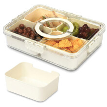 LIVIVO 4 Tray Snack Organiser Box Food Container