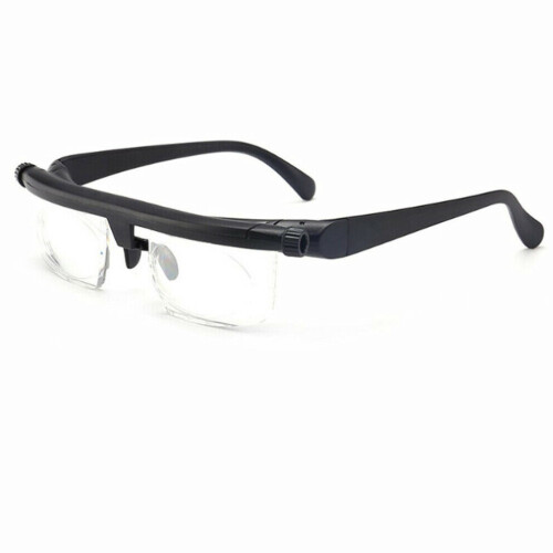 Gafas de visión con lente ajustable y enfoque variable, dial de zoom para distancia ocular 2