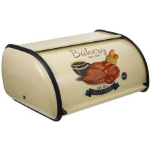 2025 French Style Bread Case Retro Bread Box Iron-art Snack Box Tabletop Storage Box