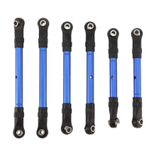 Haste de Tração Dianteira e Traseira Ajustável, Haste de Direção para Slash/Hoss/Rustler/Stampede/4x4 Huanqi727 Azul