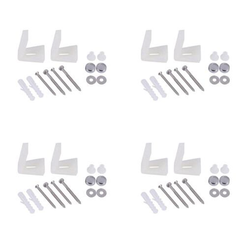 4X Badezimmer Winkel WC WC Wanne Bidet oder Semi Pedestal Befestigungssatz Schrauben