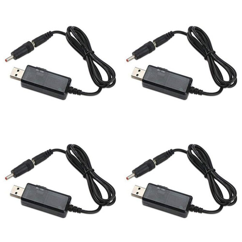 4X USB Naar 9V, 5V Naar 12V Step , USB-Kabel  5V Boost Naar 9V 12V Voltage Converter 1A Step- Volt Transformator Power