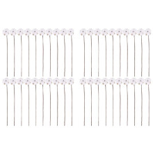40Pcs Cotton Stems,Fake Cotton Flowers, Artificial Cotton Floral Stems Faux Farmhouse Decorations for Vase Home Decor